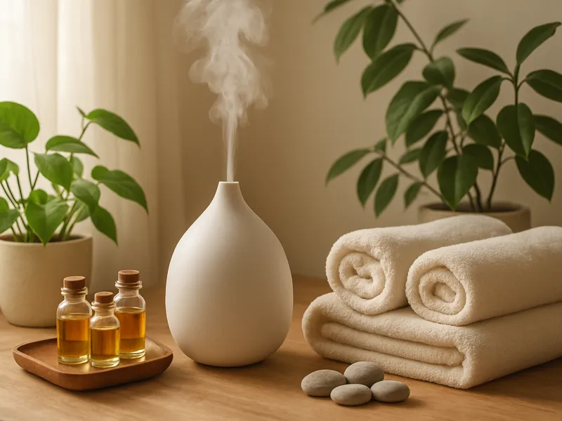 Peaceful wellness lifestyle scene